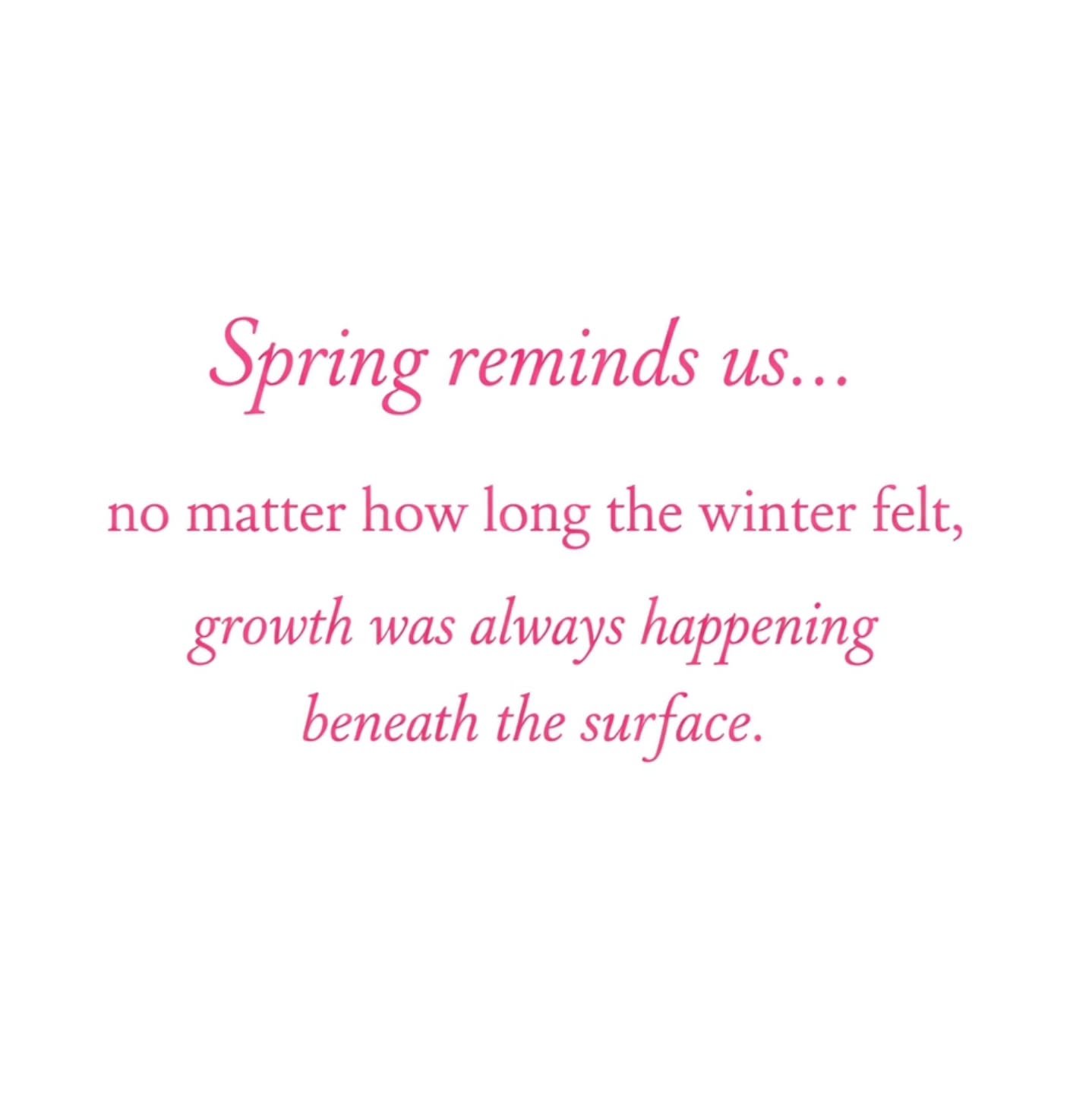 Spring is here&hellip; and so is a reminder we all need. 🌸

Growth doesn&rsquo;t always look loud.
Sometimes it&rsquo;s quiet.
Sometimes it&rsquo;s unseen.
Sometimes it&rsquo;s happening in the hardest seasons of your life.

At From Fatherless to Fe