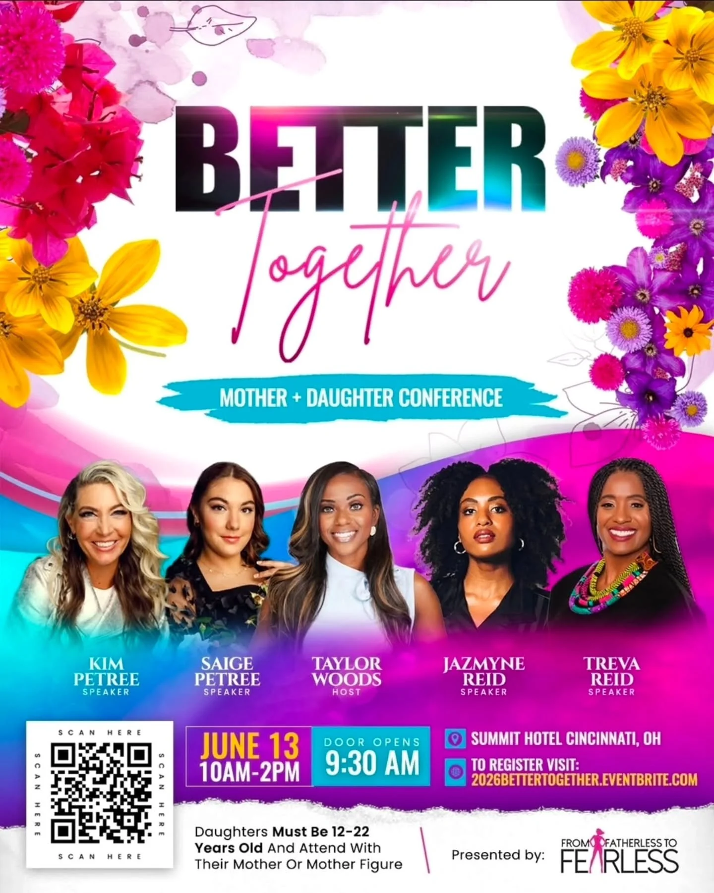 The Better Together Mother + Daughter Conference is more than an event, it&rsquo;s a space to connect, grow, and be seen 💕

Join us for a powerful day filled with inspiration, meaningful conversations, and unforgettable moments between mothers and d