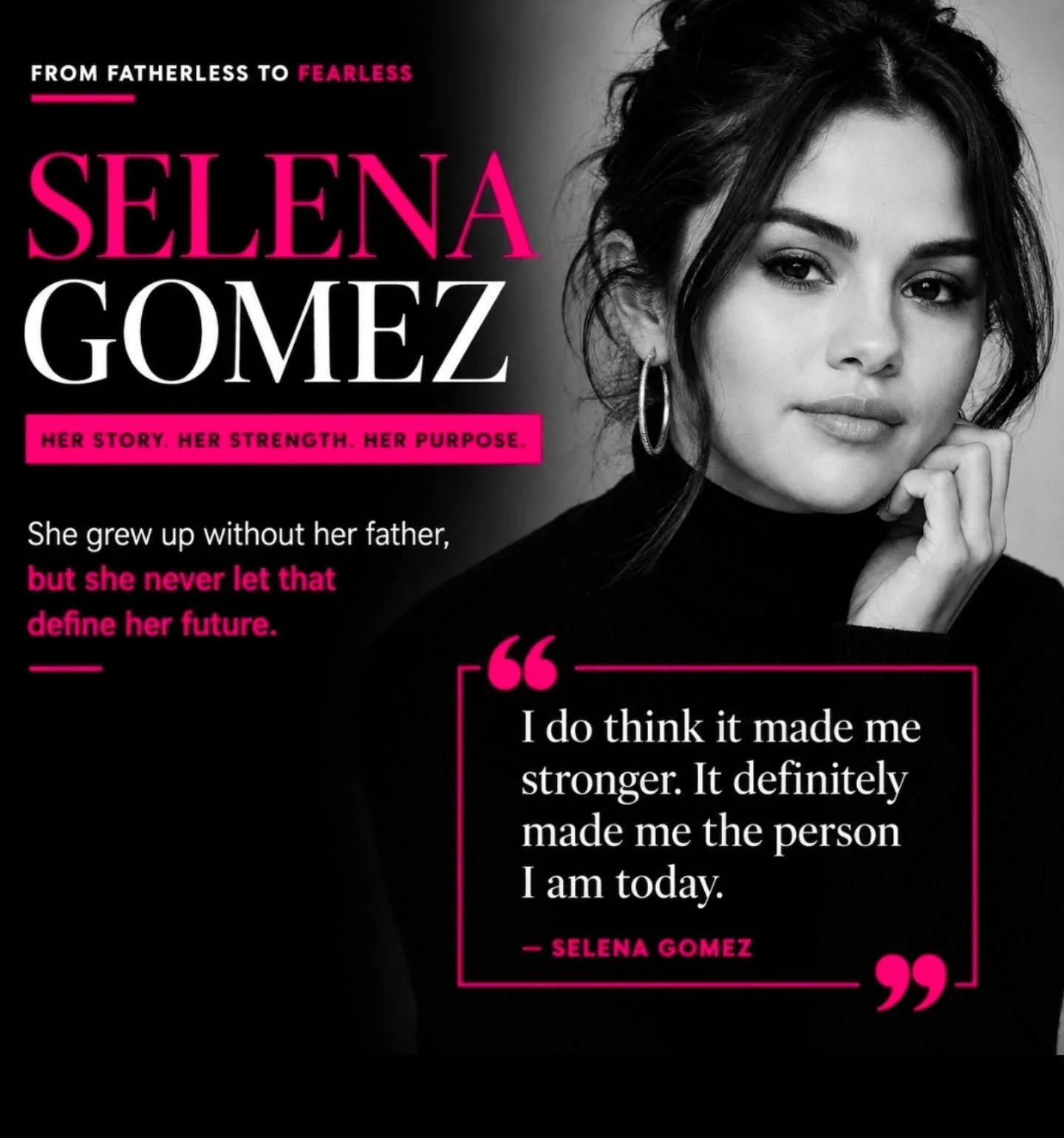 Before she became one of the most recognized women in the world, Selena Gomez was a little girl navigating divorce, instability, and the pain of wanting her family together.

Her story is a reminder that broken beginnings do not determine your worth,