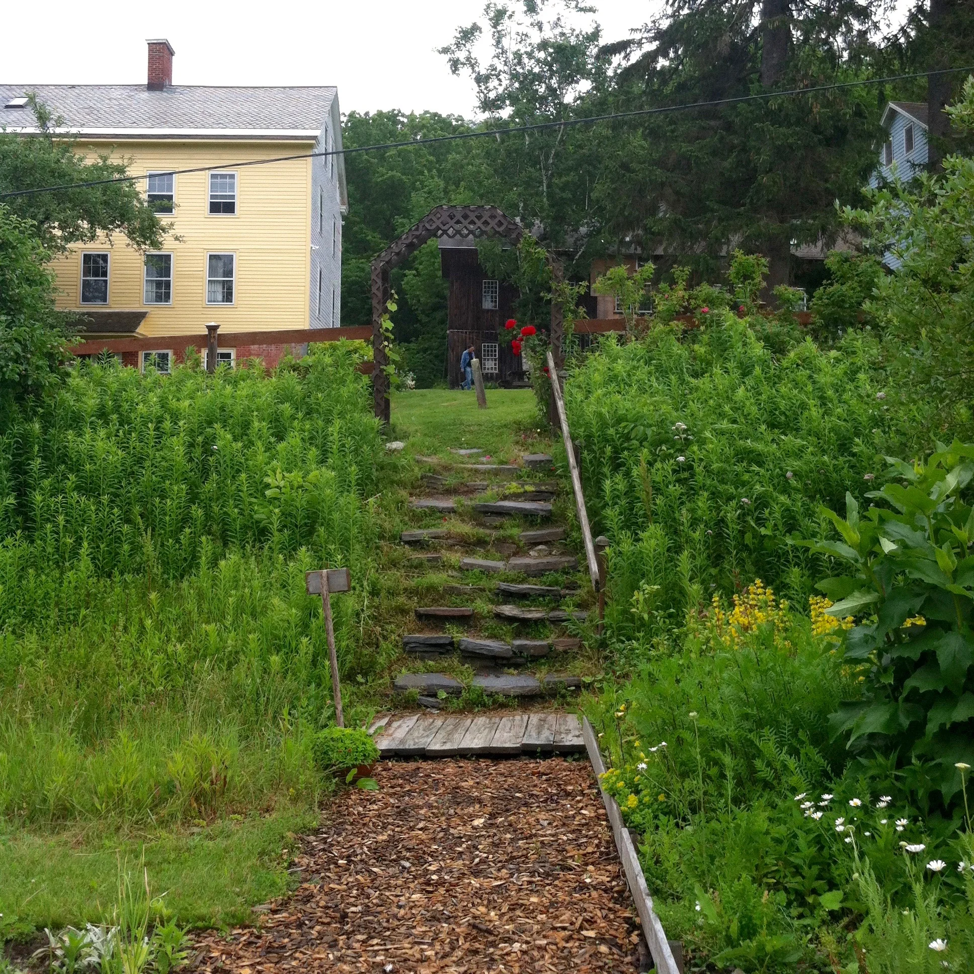The Abode of the Message gardens. — N.M-Y. '15