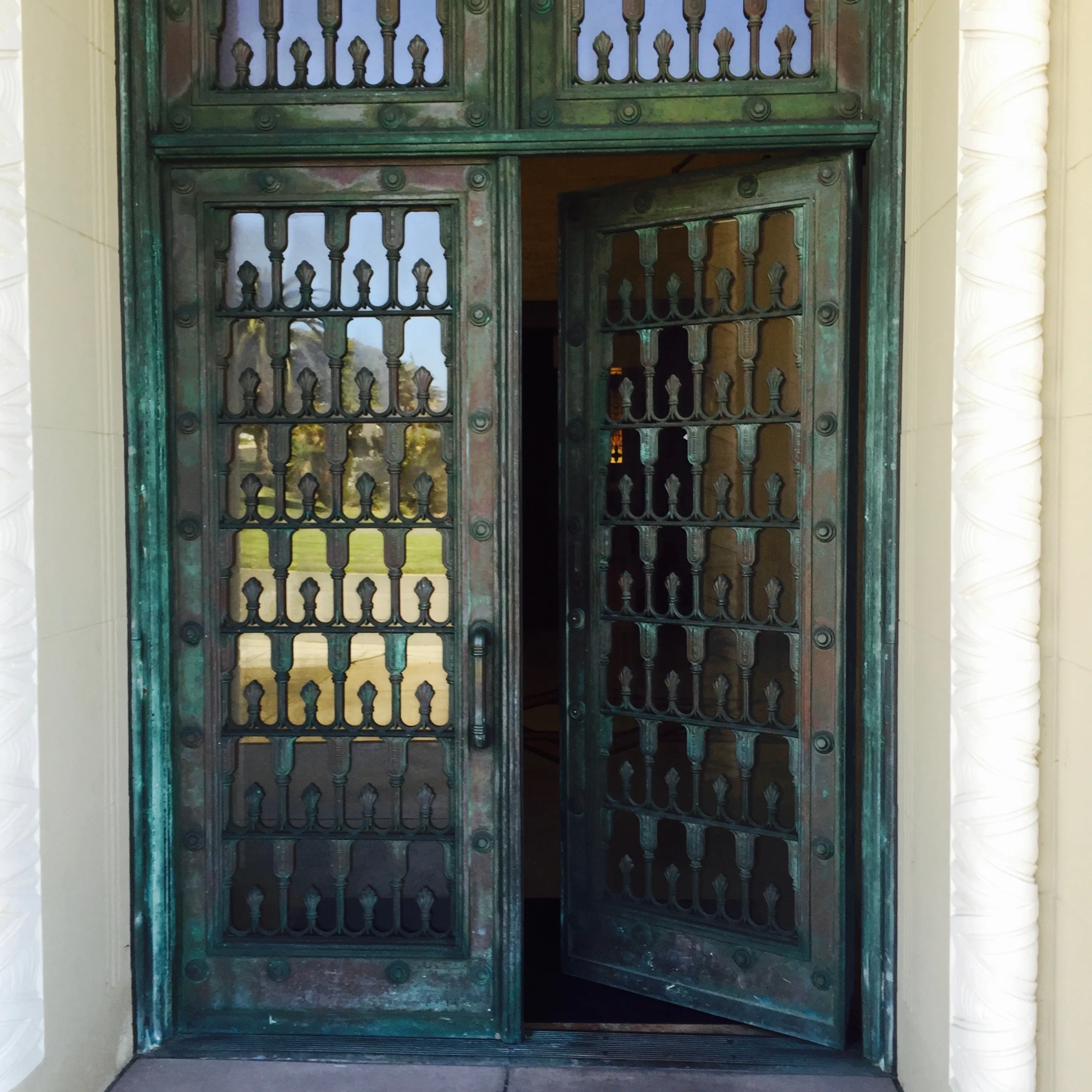 The doors of the Portals of Eternity mausoleum. — N.M-Y. '15