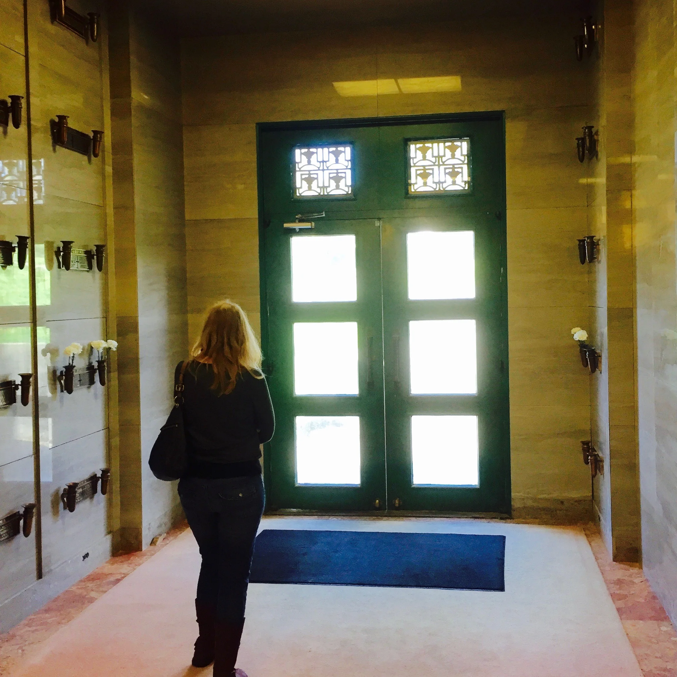 Searching for the burial chamber of Murshida Rabia Martin. — N.M-Y. '15