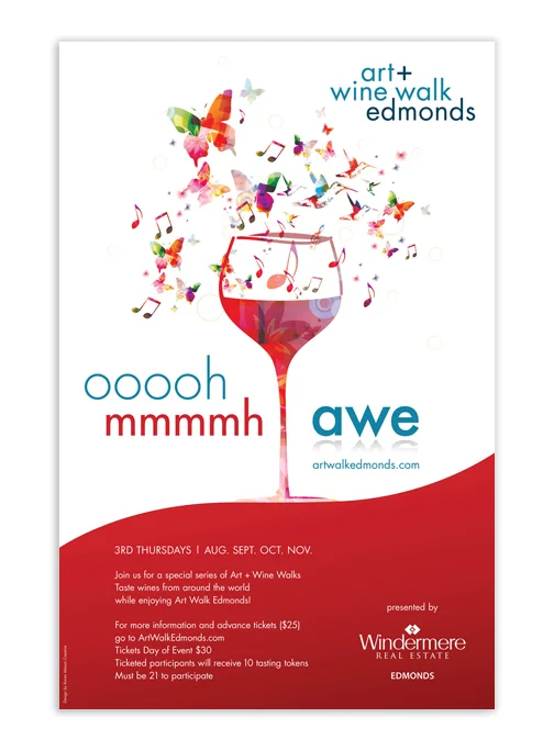 Edmonds Art + Wine Walk Poster