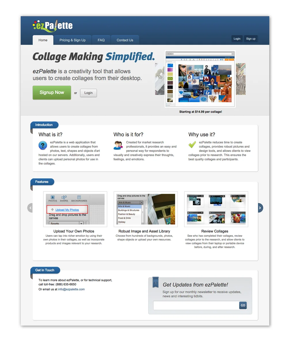 ezPalette eCommerce Home Page