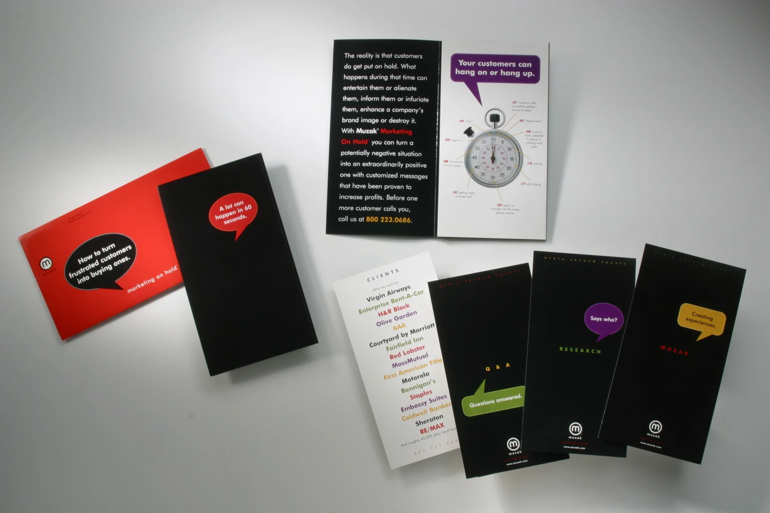Muzak Marketing On Hold Brochure & Inserts