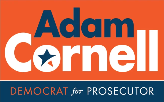  Campaign logo (and signage) for Adam Cornell. 