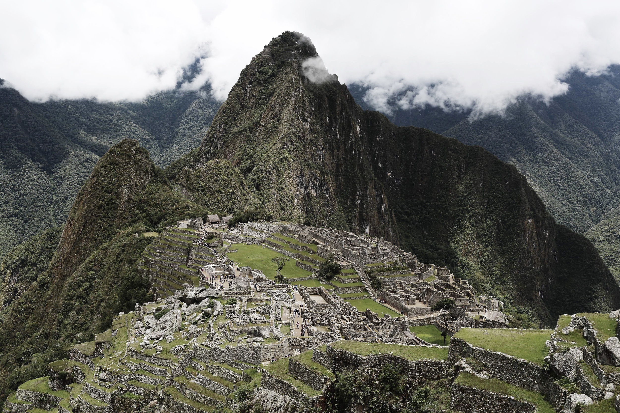 By 11:00AM the fog rose revealing the mountain, Huanya Piccu.
