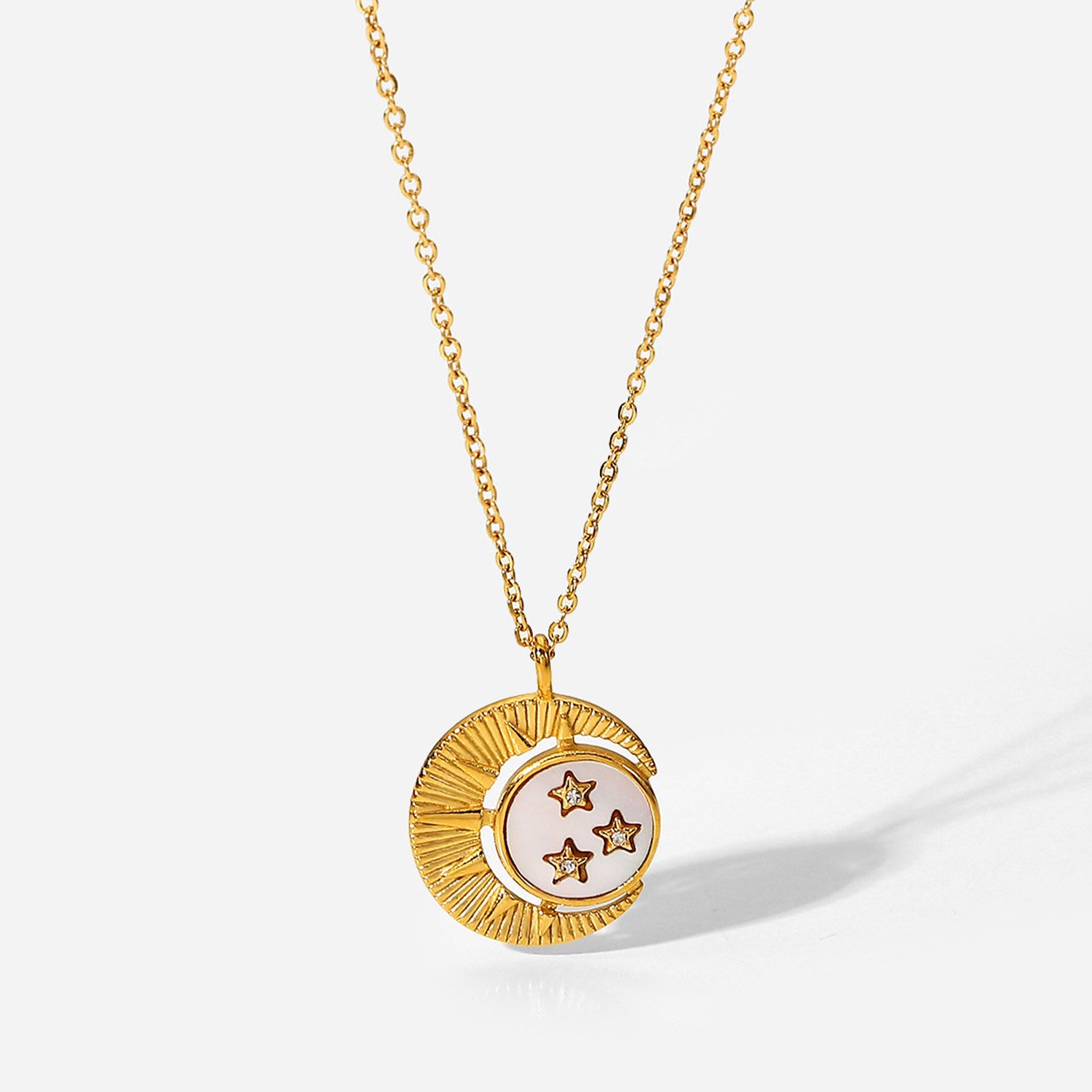 Sun, Moon & Star necklace set | 24K Gold plated layering necklaces –  saltyandsunkissed
