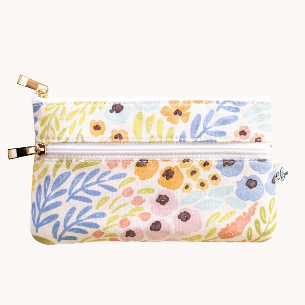 PASTEL FLORAL PENCIL CASE