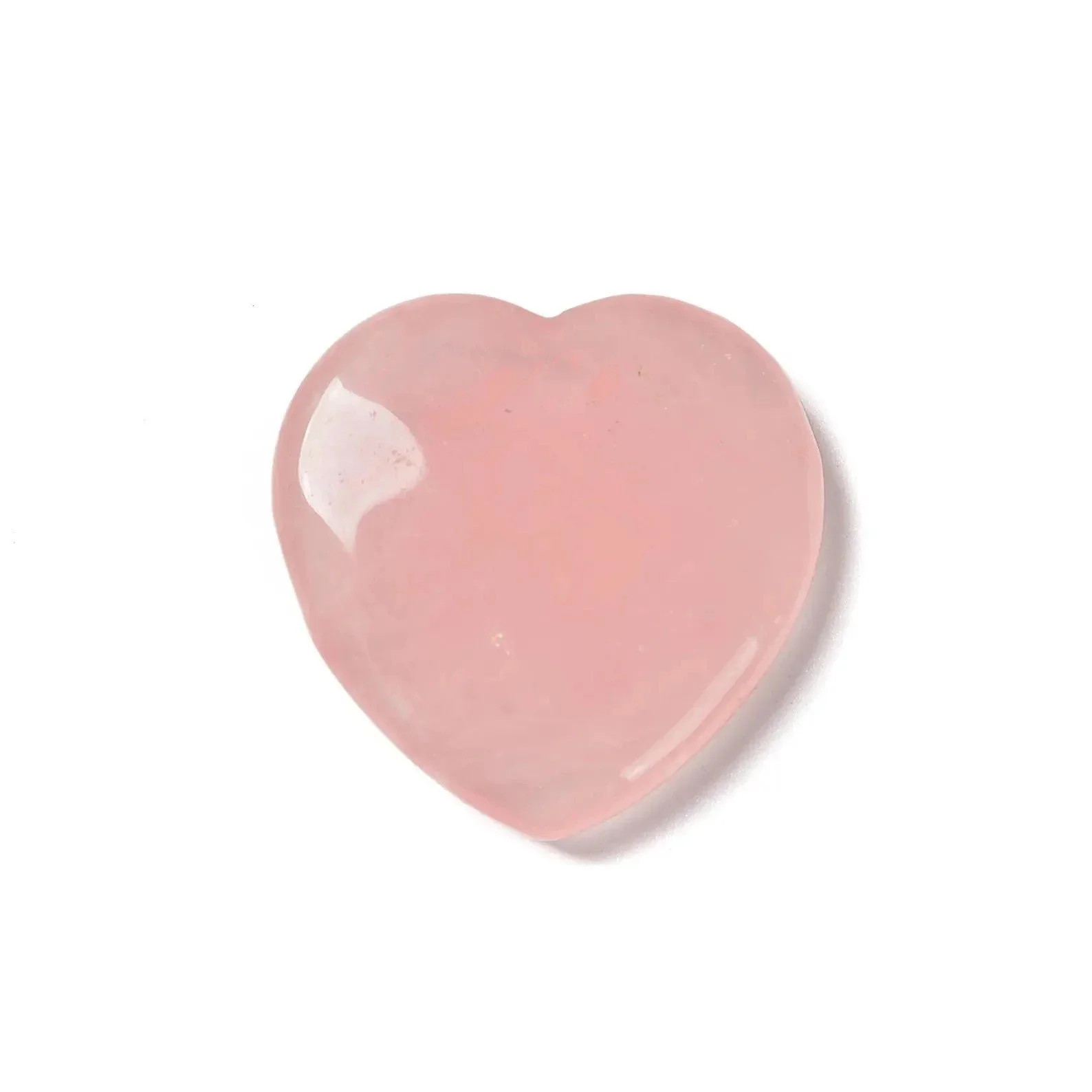 Rose Quartz Heart Love Stone