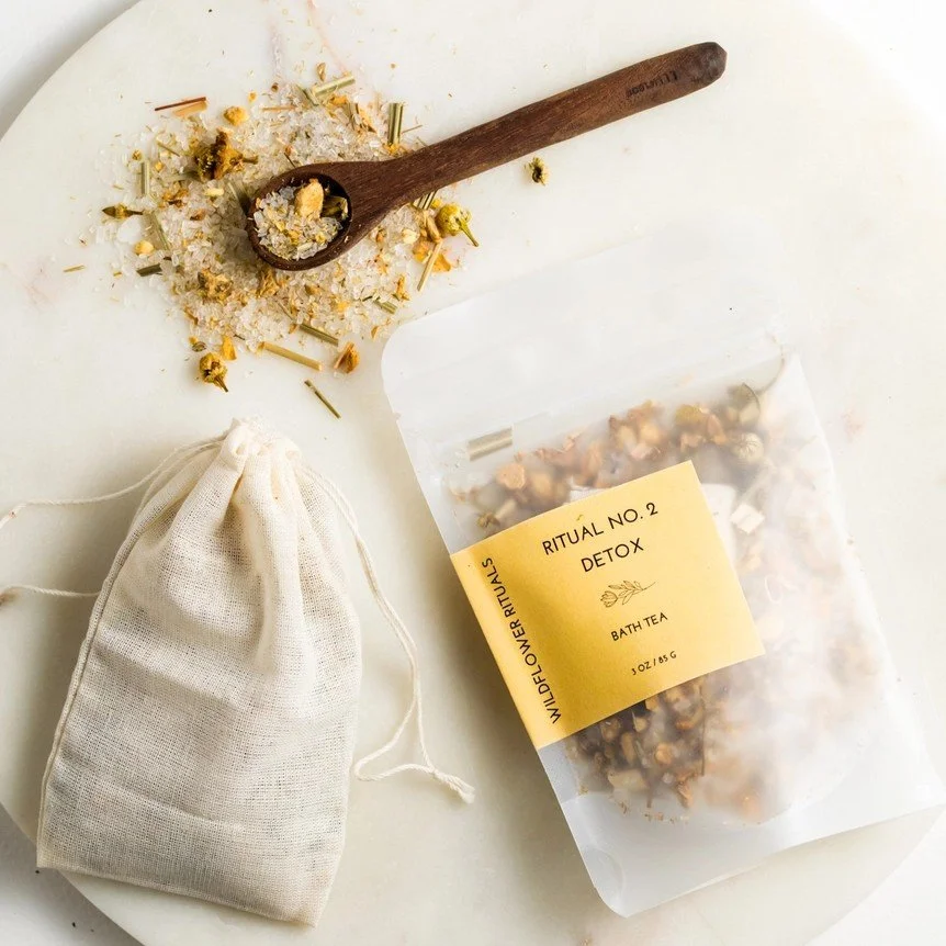 A lemongrass ginger detox bath salts.