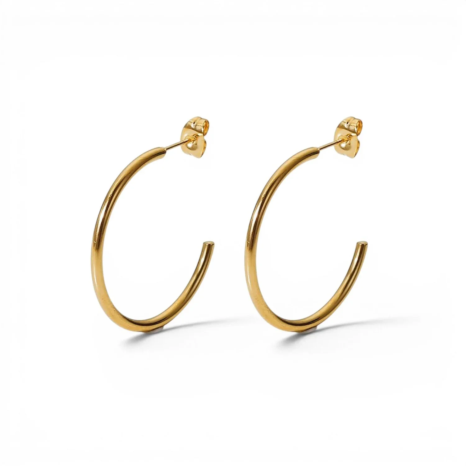 Classic Gold Hoop Earrings featuring a timeless polished gold hoop design with a smooth finish and elegant everyday style.