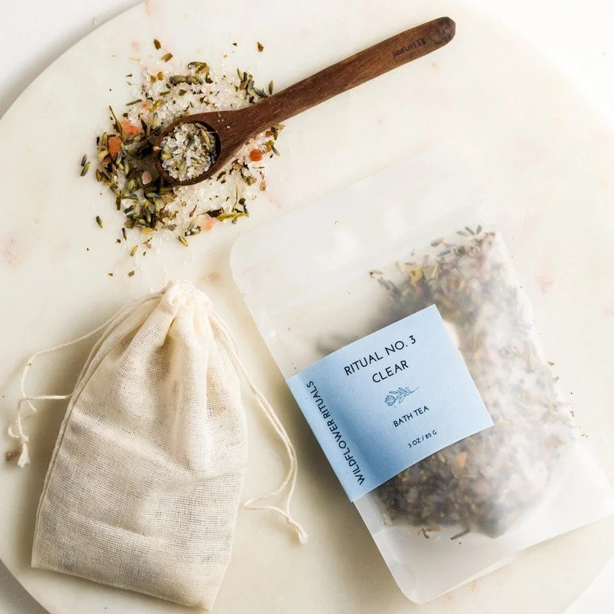 Eucalyptus Peppermint detoxifying bath soak.