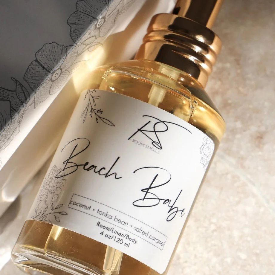 Designer perfume bottle representing a sweet and sensual women's fragrance.