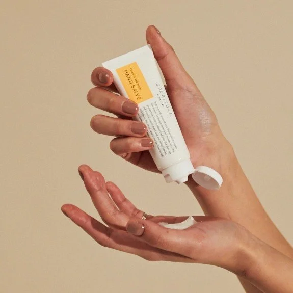 1.5 oz orange scented hand salve for dry and cracked hands.