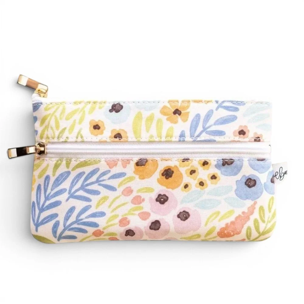 Pastel Wildflower Makeup Pouch