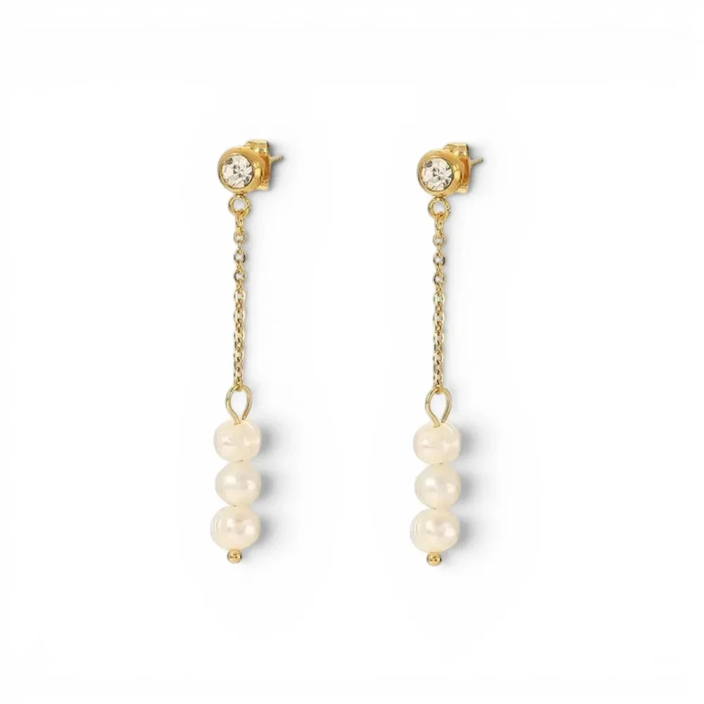 アクセサリー Freshwater Pearl Earrings - gold Alexandra Gold Freshwater Pearl Drop Earrings | Non-Tarnish