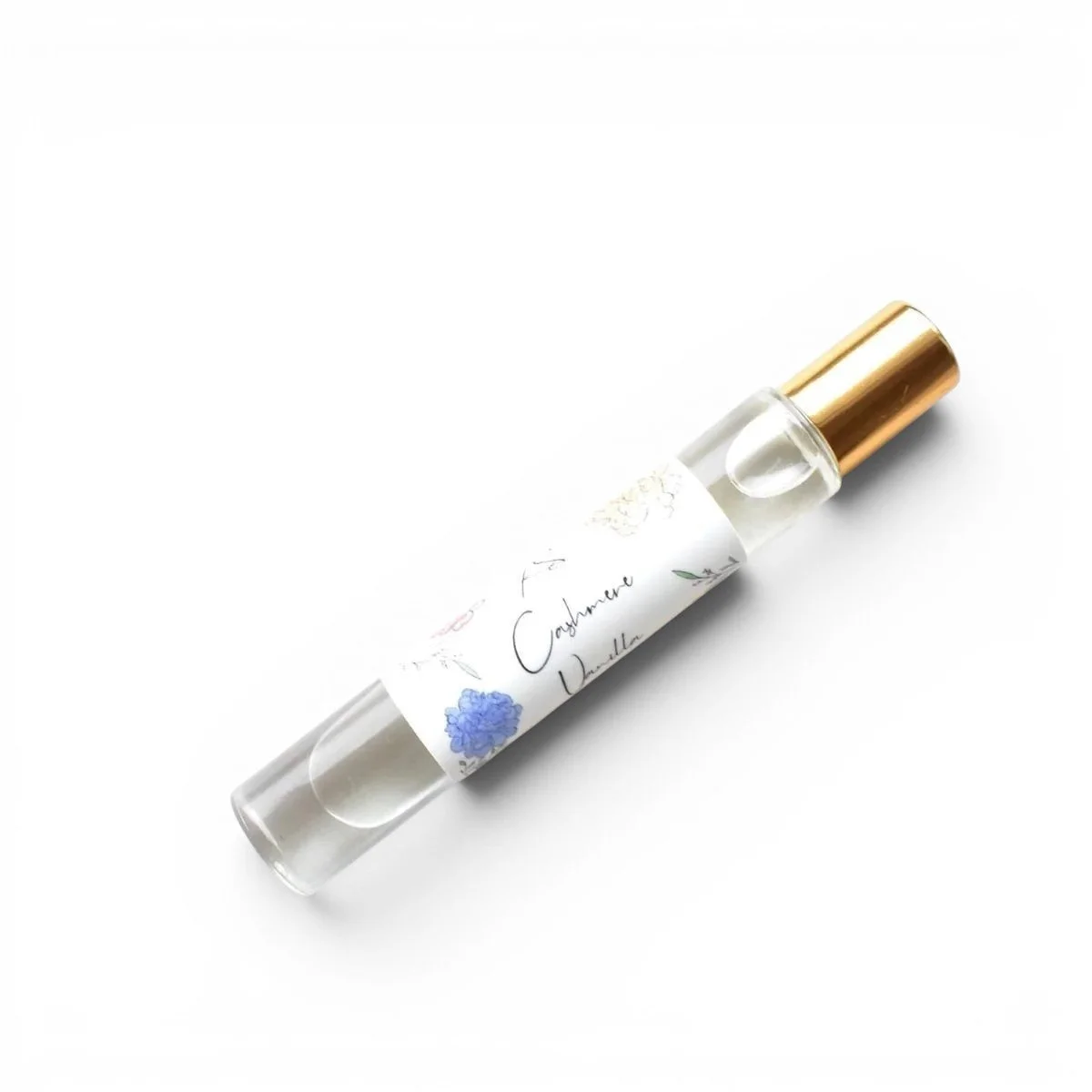 Room smells vanilla cashmere scented rollerball perfume for women.