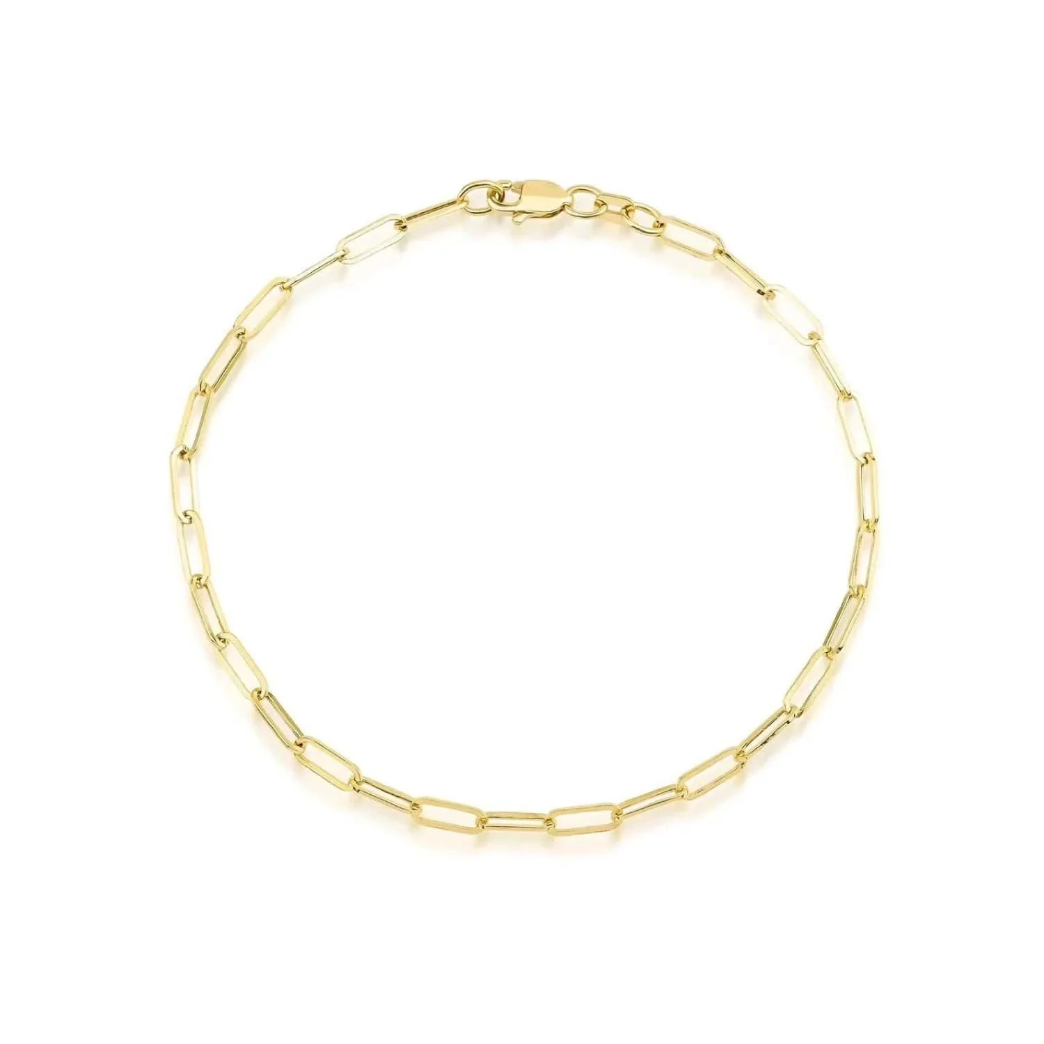 Delicate Gold Chain Link Bracelet featuring a refined gold chain design with polished links and an elegant minimalist style for everyday wear.