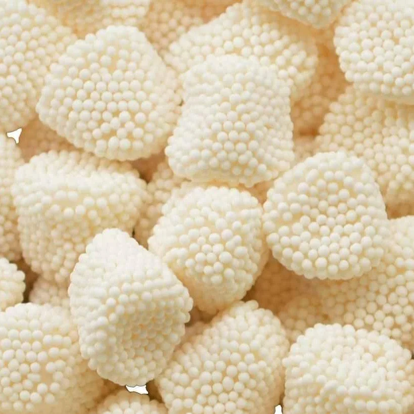 Champagne bubbles candy with a sweet, sparkling flavor reminiscent of bubbly champagne.