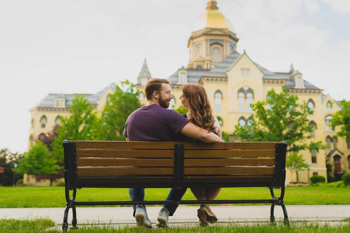 Golden Dome Engagement Picture