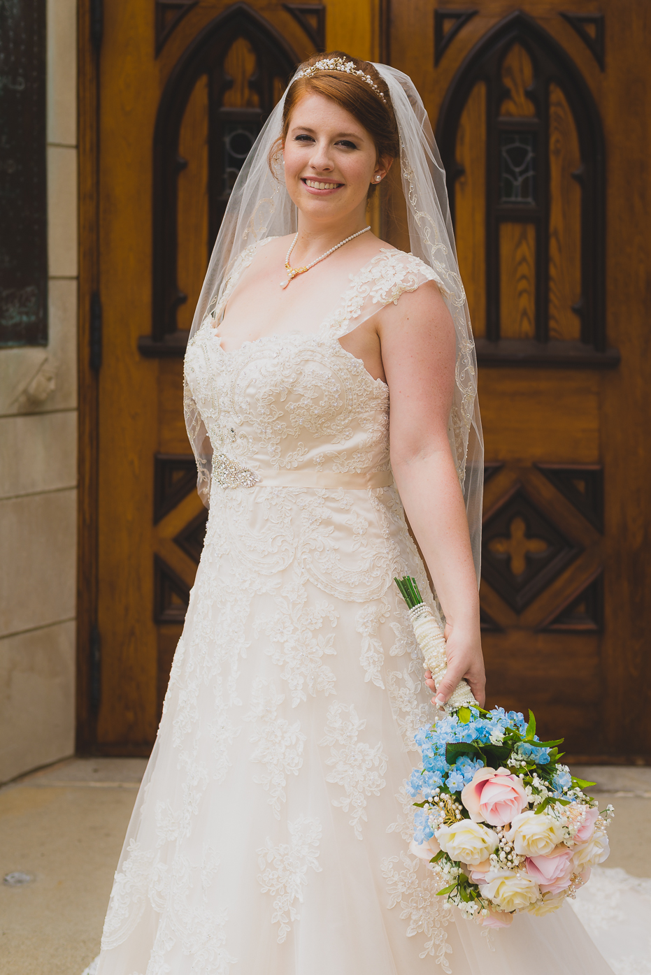 Bride with Vail
