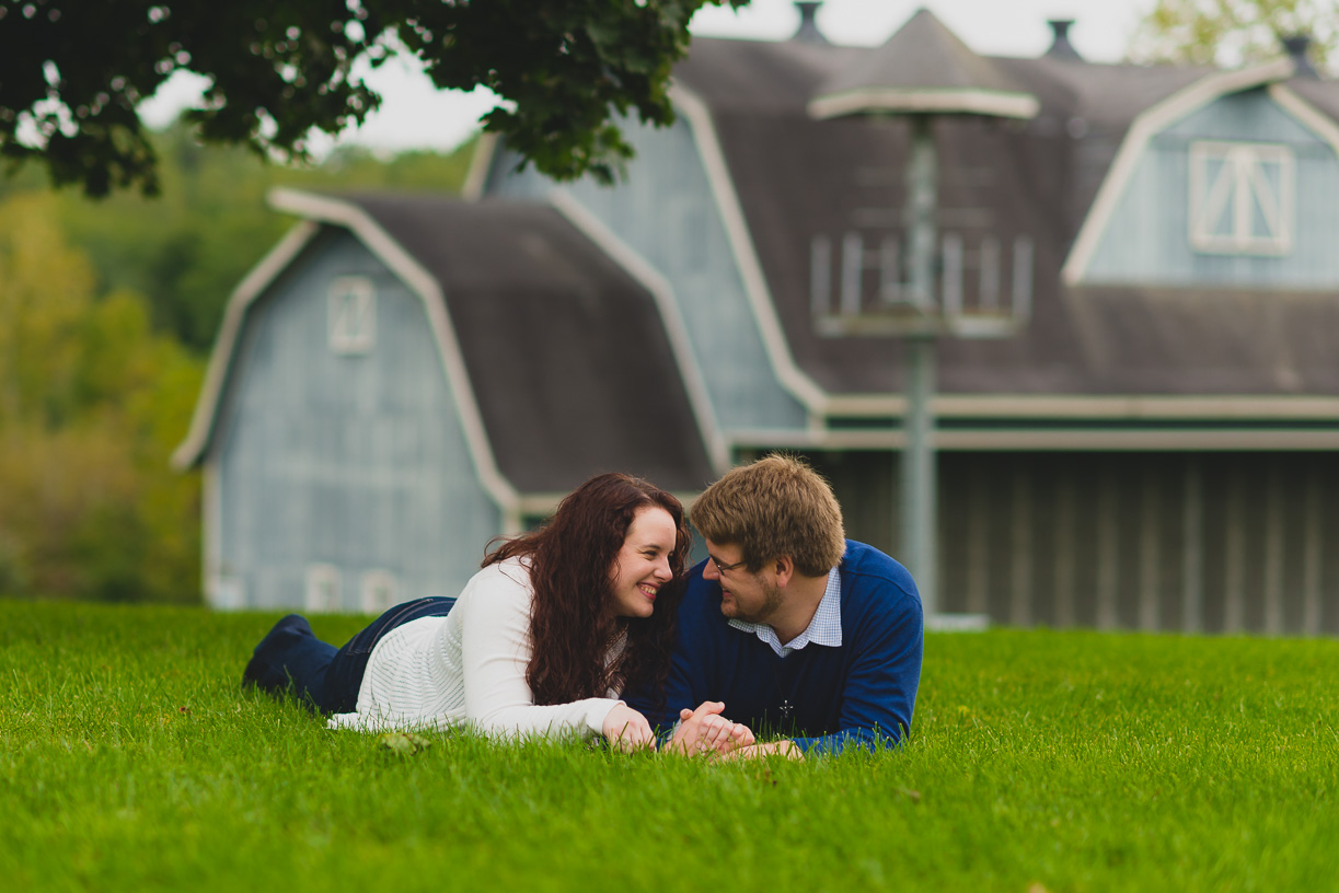 Engagement at Saint Patricks Park South Bend