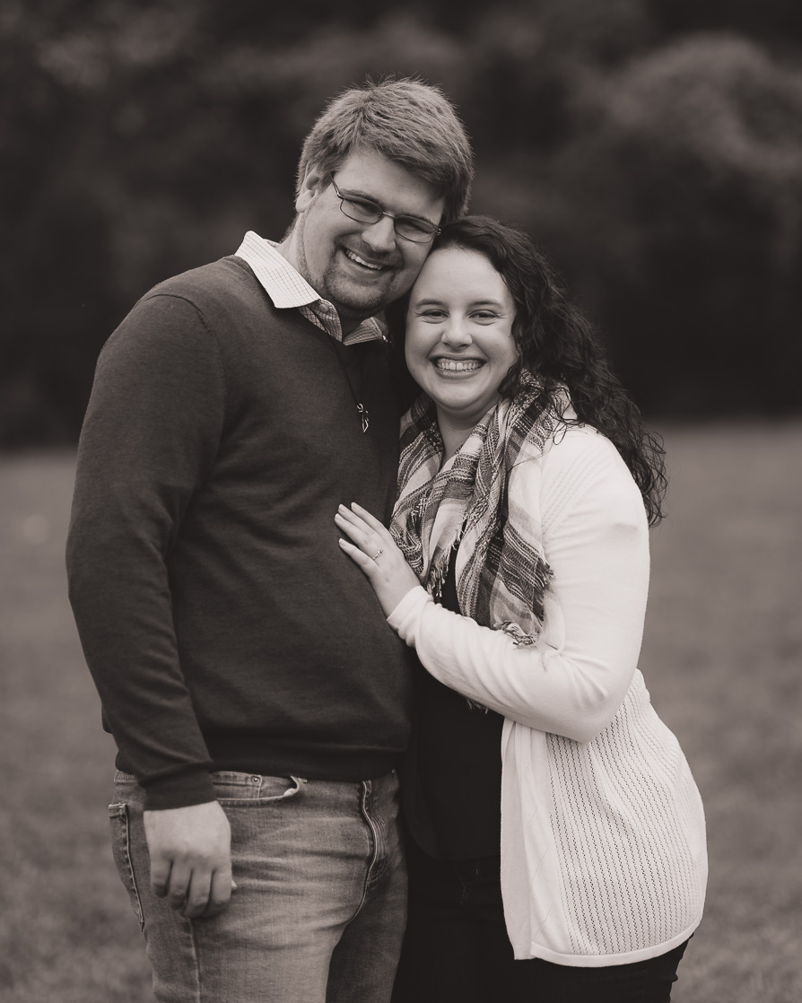 Engaged couple photo