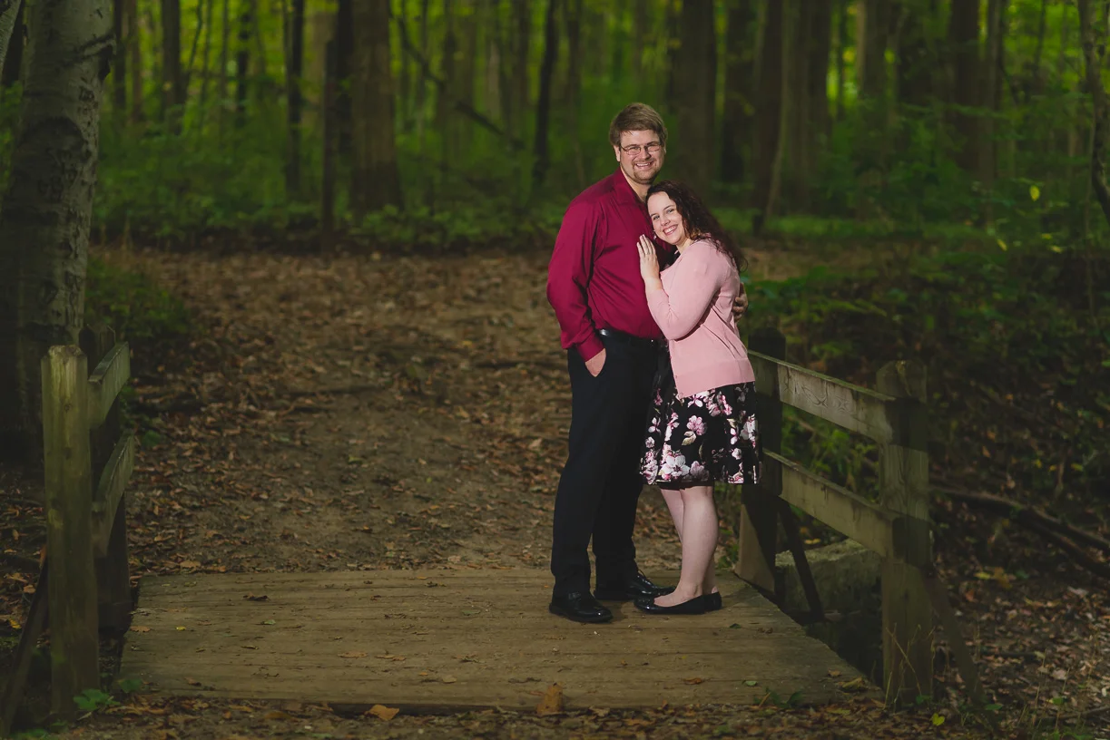 Couple on bridge