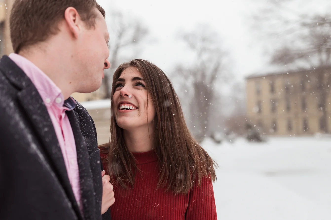 Dreamy engagement photos in South Bend