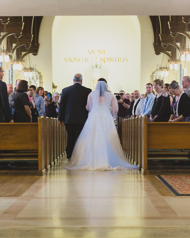 Walking down the isle