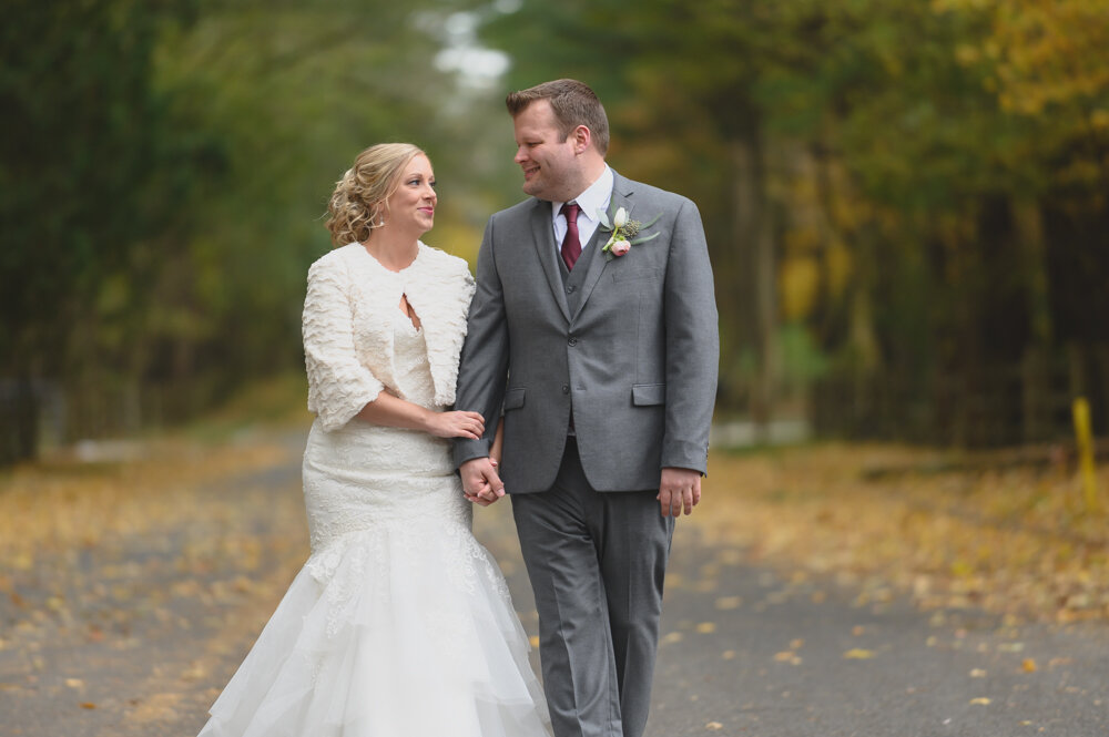 Fall wedding photos