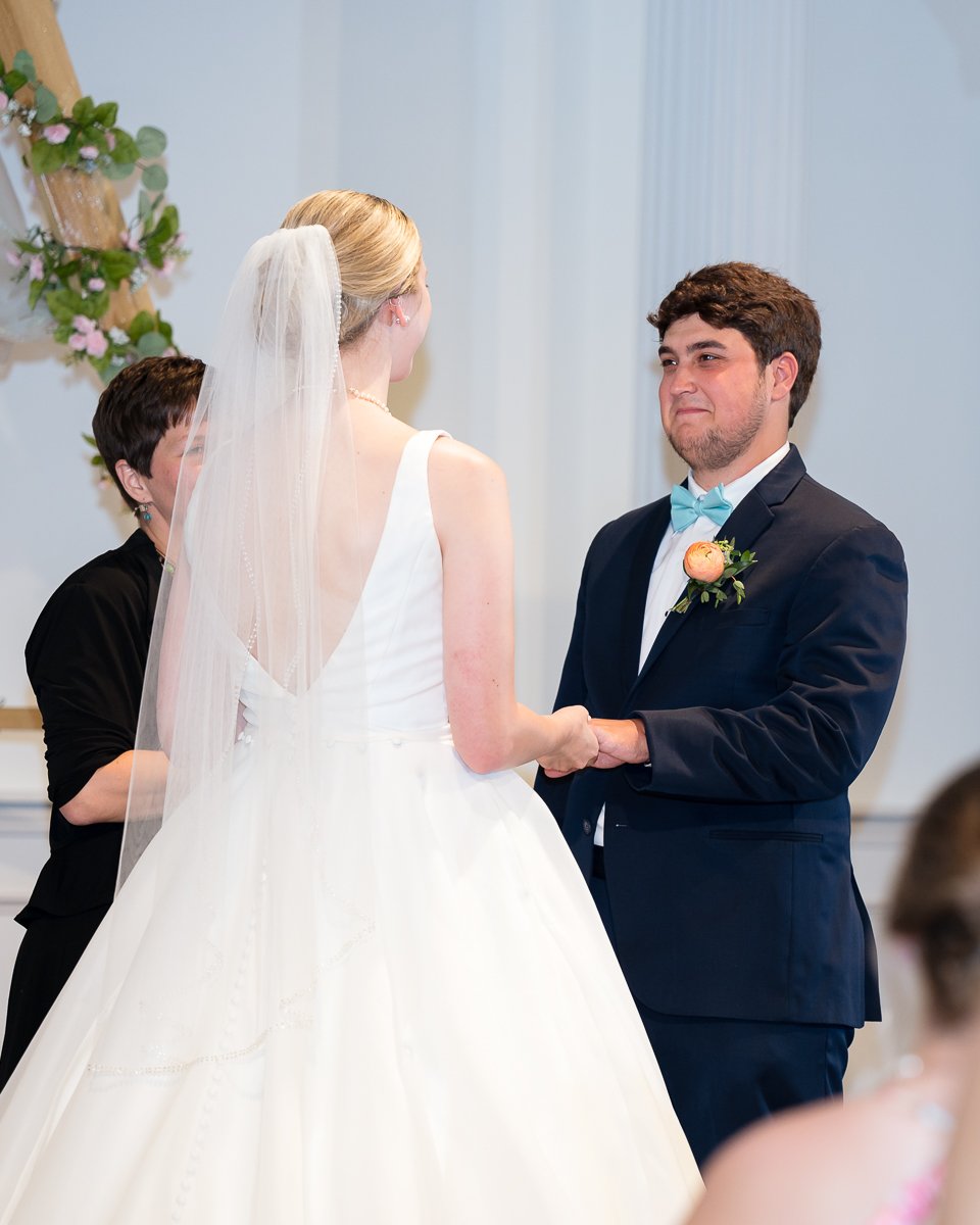 Wedding ceremony at Waterford Mennonite Church