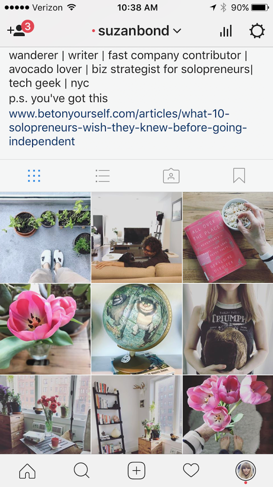 My latest Instagram mini bio.