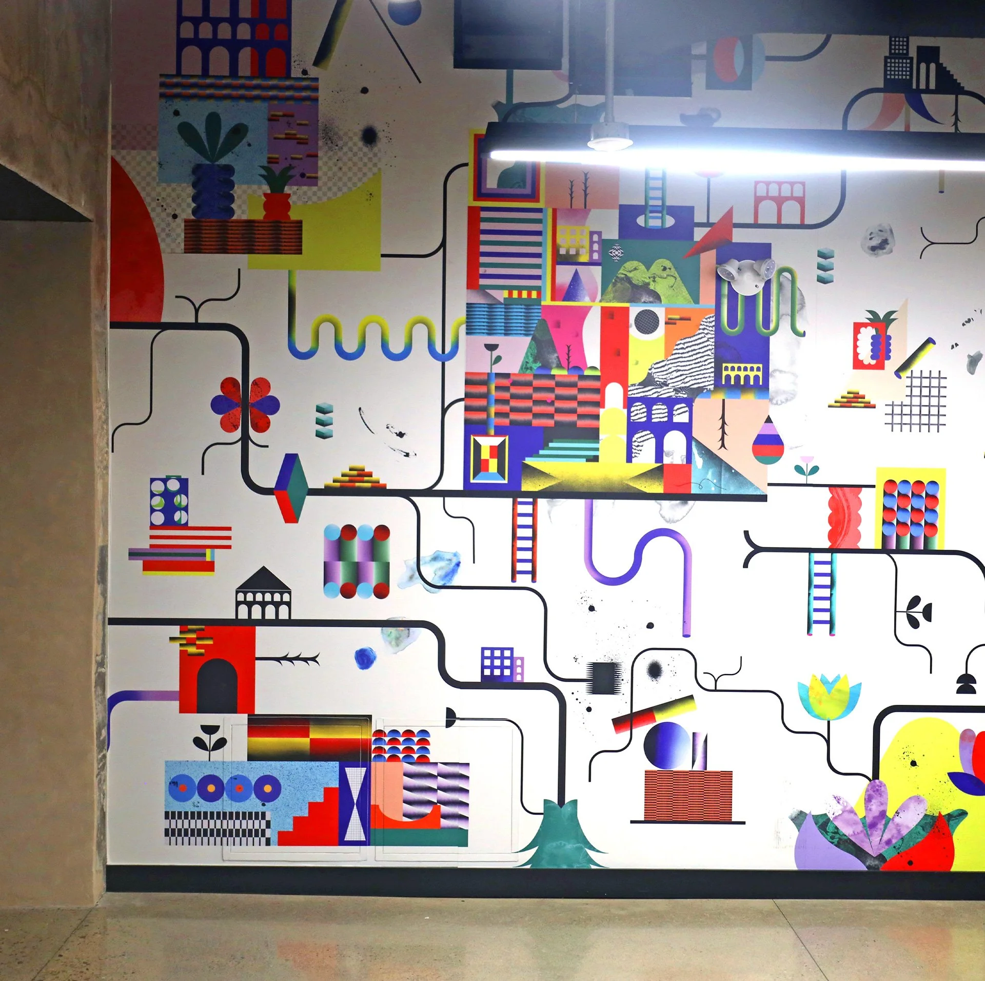 City as Playground Office Mural, Galt ON