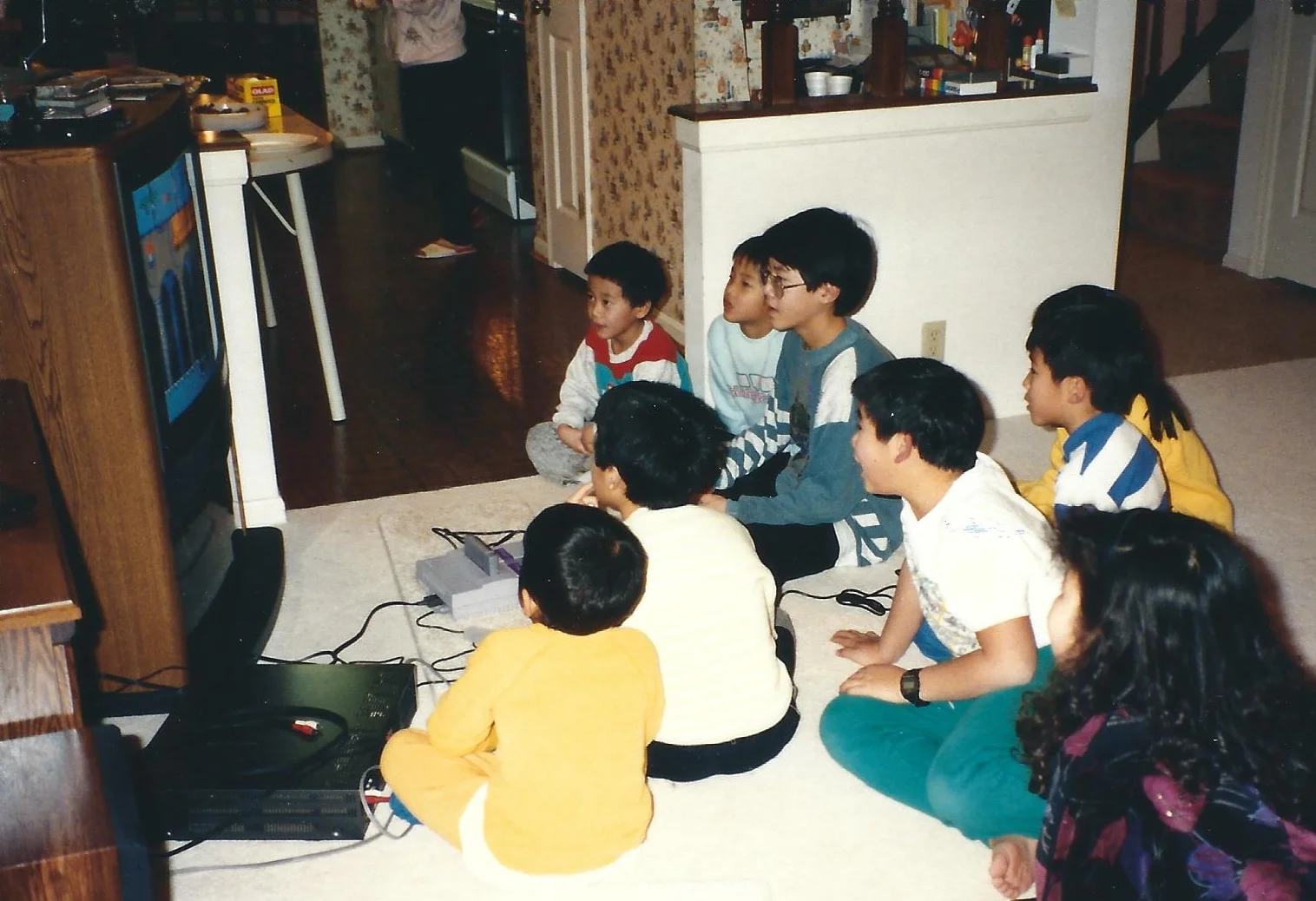 Game time at my childhood home. I think we had JUST gotten that game set.