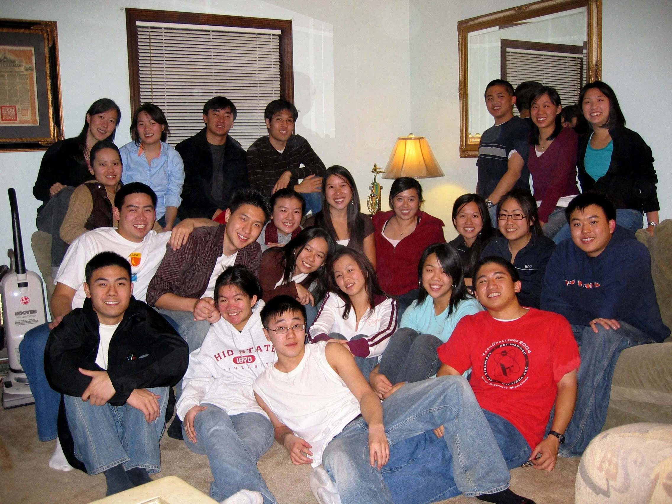 As we got older, we often gathered NOT in the basement.