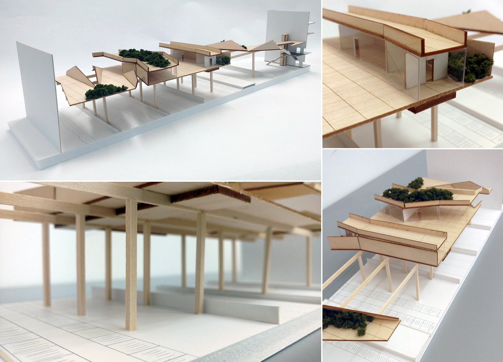 Section model | balsa, foam core, mat board, acrylic