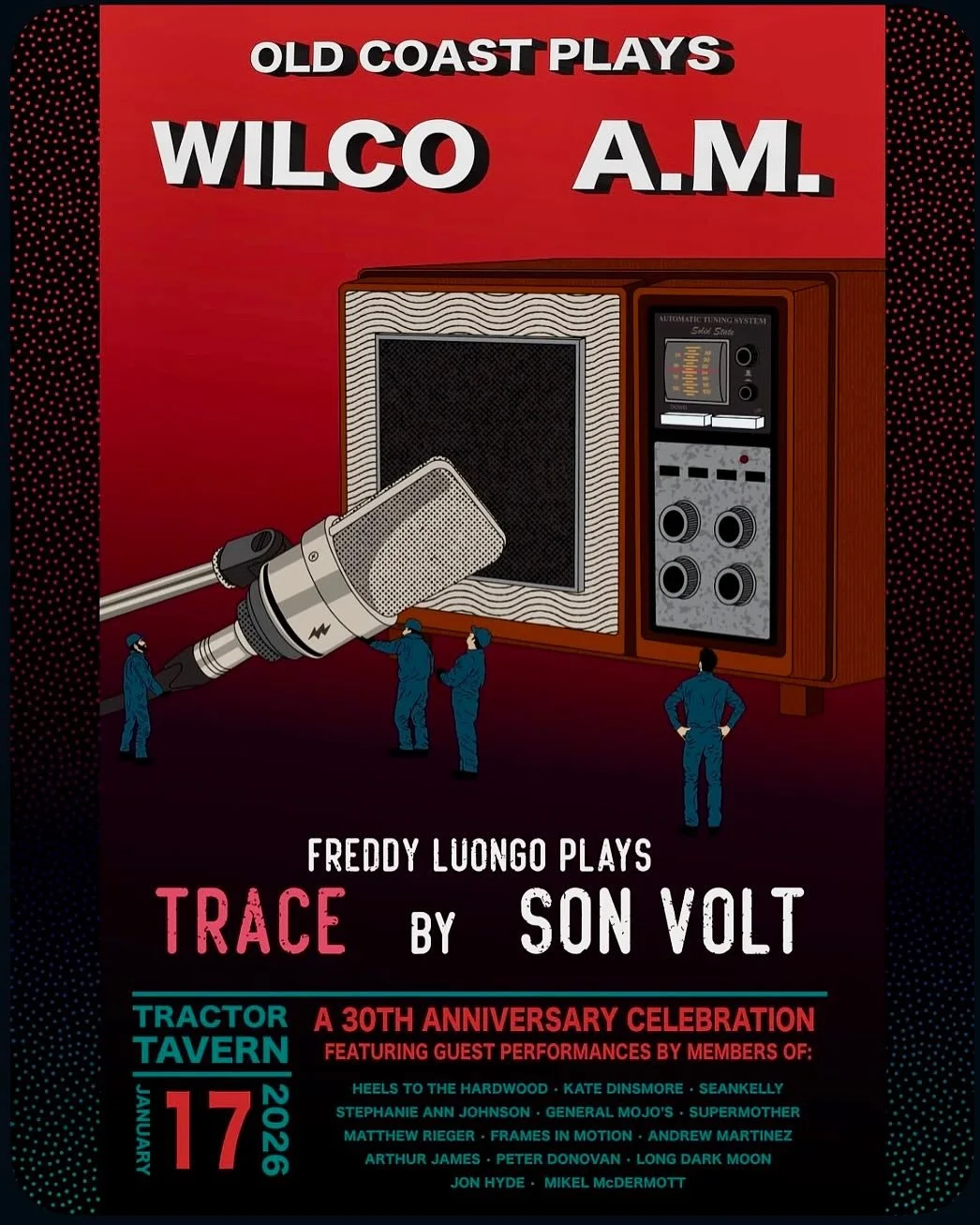 Hey I&rsquo;ve got something cool coming up soon&mdash;will be joining @oldcoastmusic at @tractortavern on Sat 1/17 for a show covering Wilco&rsquo;s debut album, A.M., in its entirety, lending some vocal and guitar work (thanks to @cgcurtisiii for t
