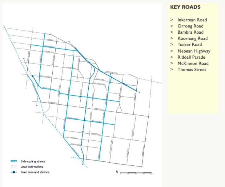 Draft "safe cycling streets"