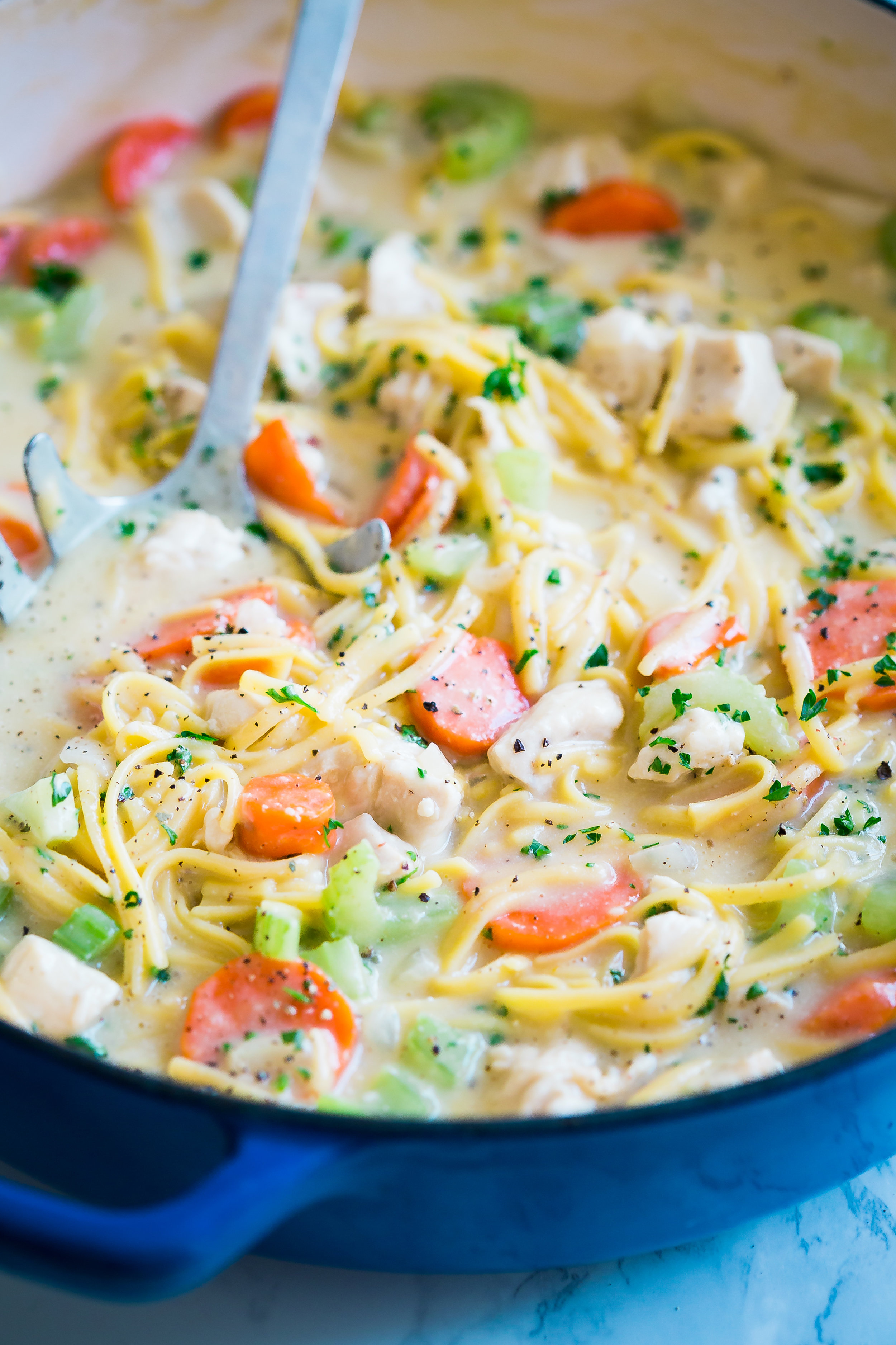 Gluten Free Chicken Noodle Soup - The Marching Apron