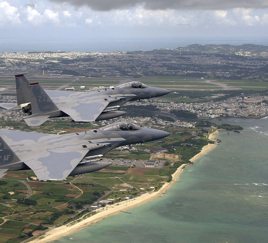 U.S. Air Force over Okinawa