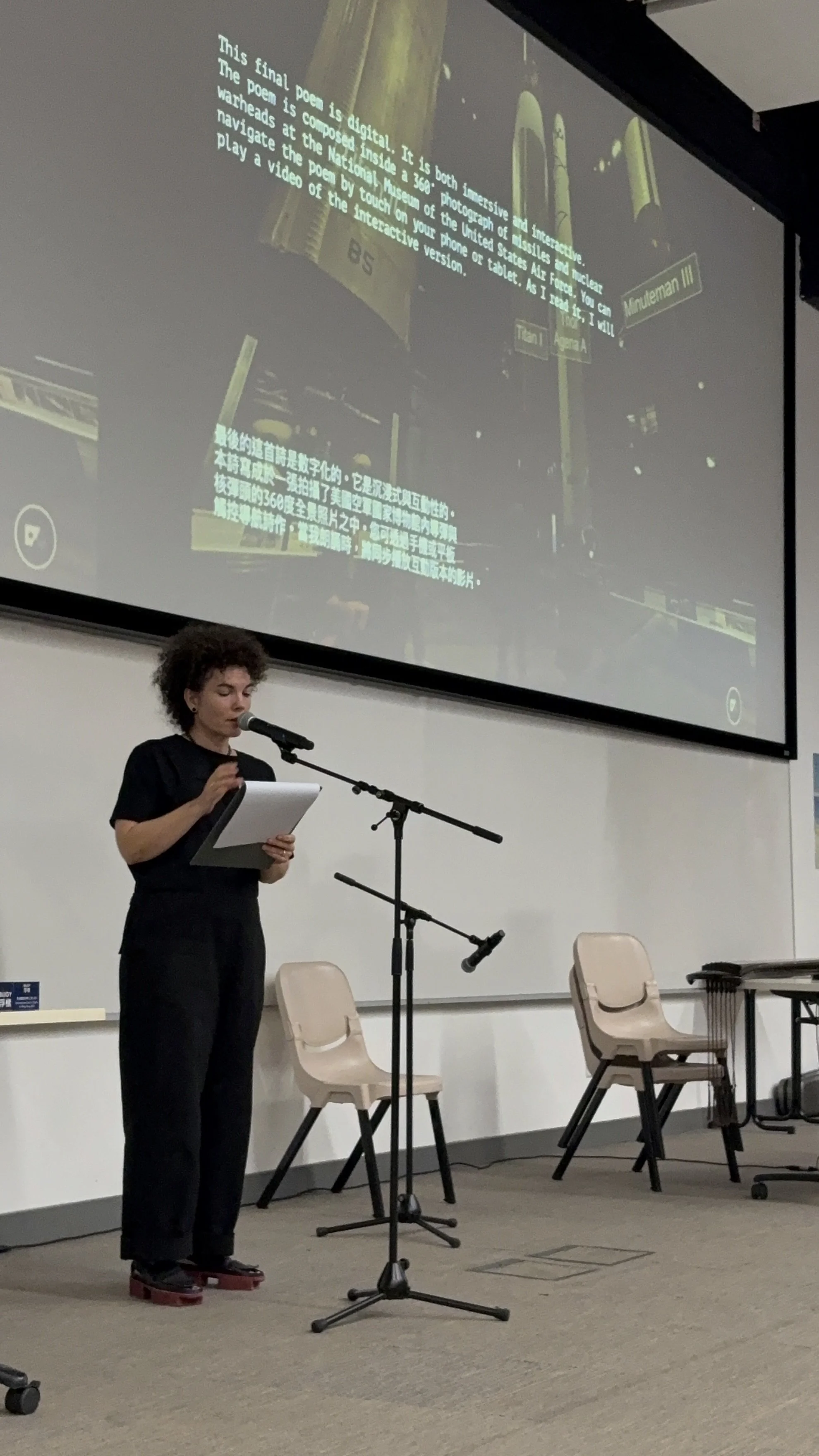 Reading "Missile Gallery," International Poetry Nights Hong Kong, October 2025