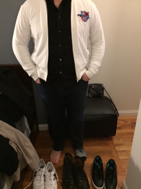 Look at all the shoes we found him!