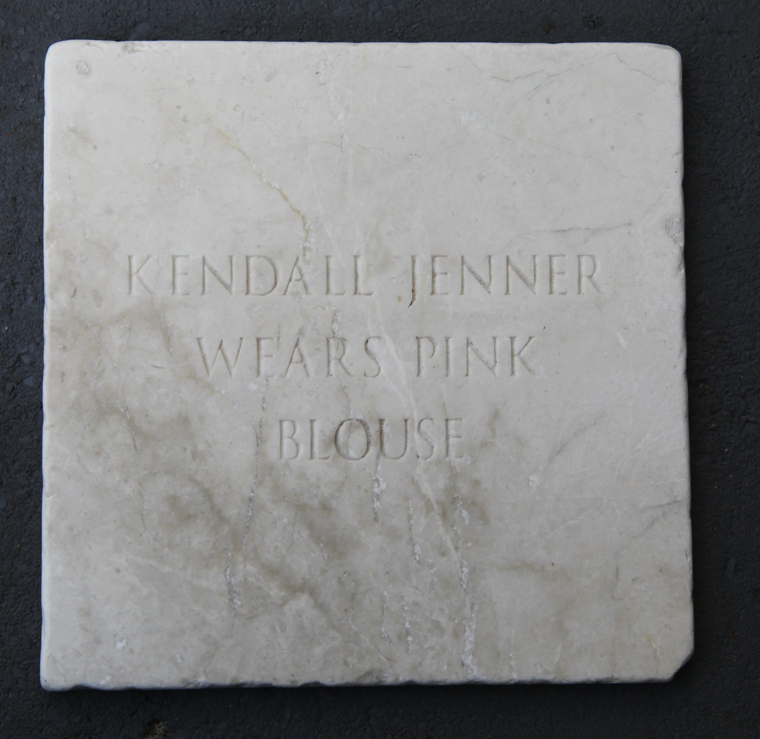 'Kendall Jenner' - Celebrities In Stone Series