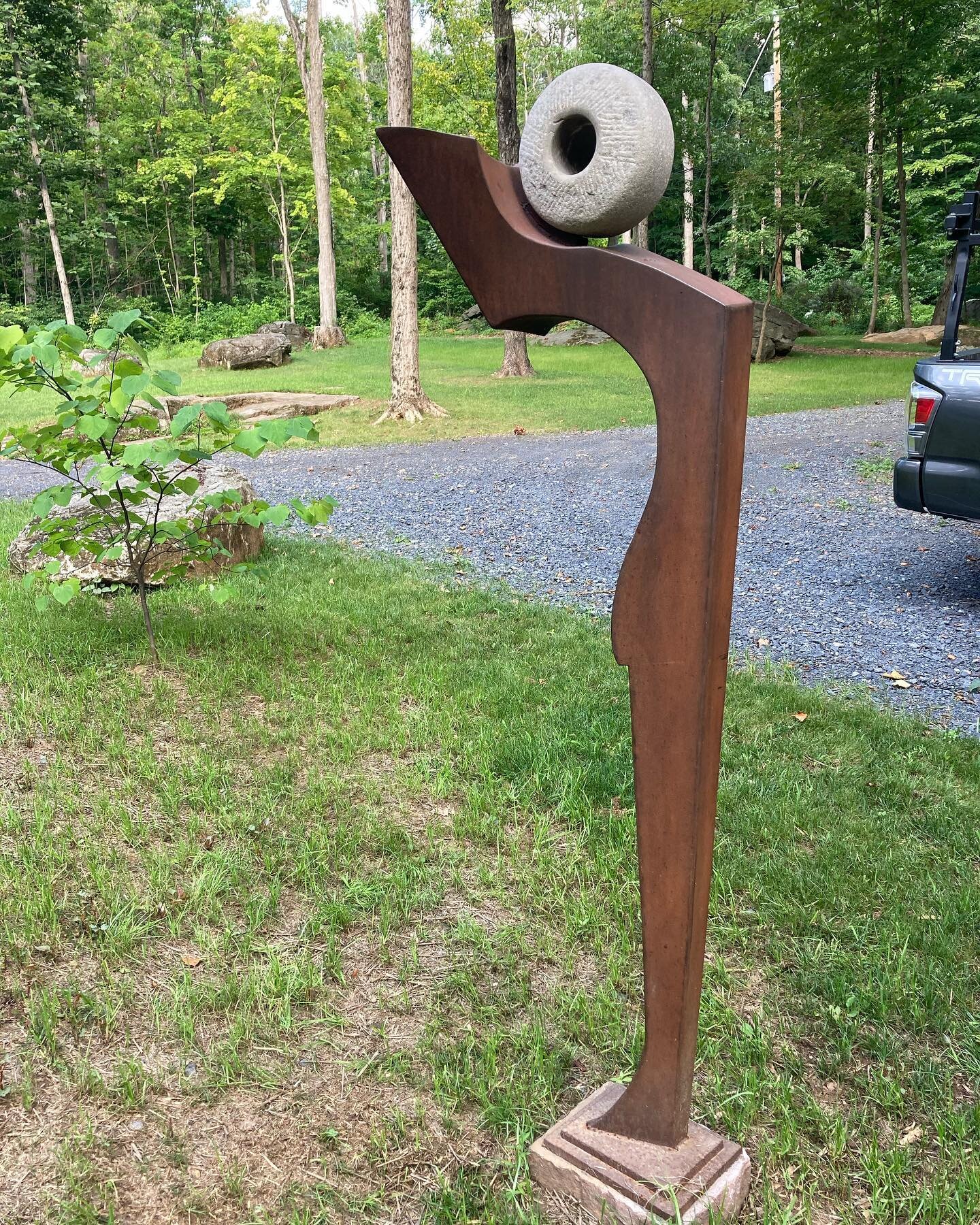 Guardian is Sold! Can&rsquo;t wait to install this one! #sculpture #steelsculpture #buckscountyartist #art