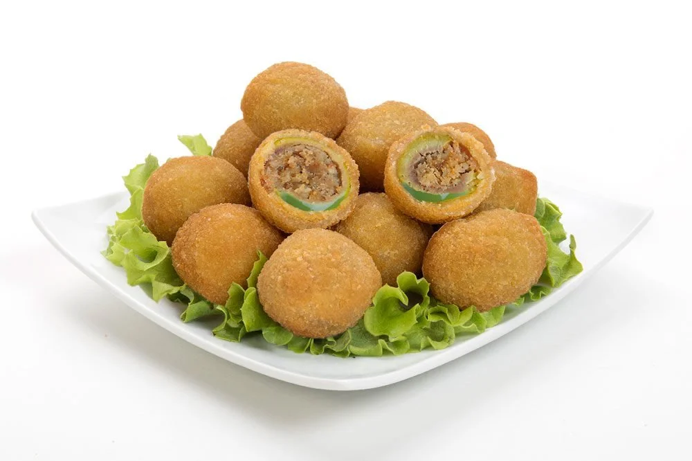 Olives all'ascolana (au kg, barquette de 1 kg)