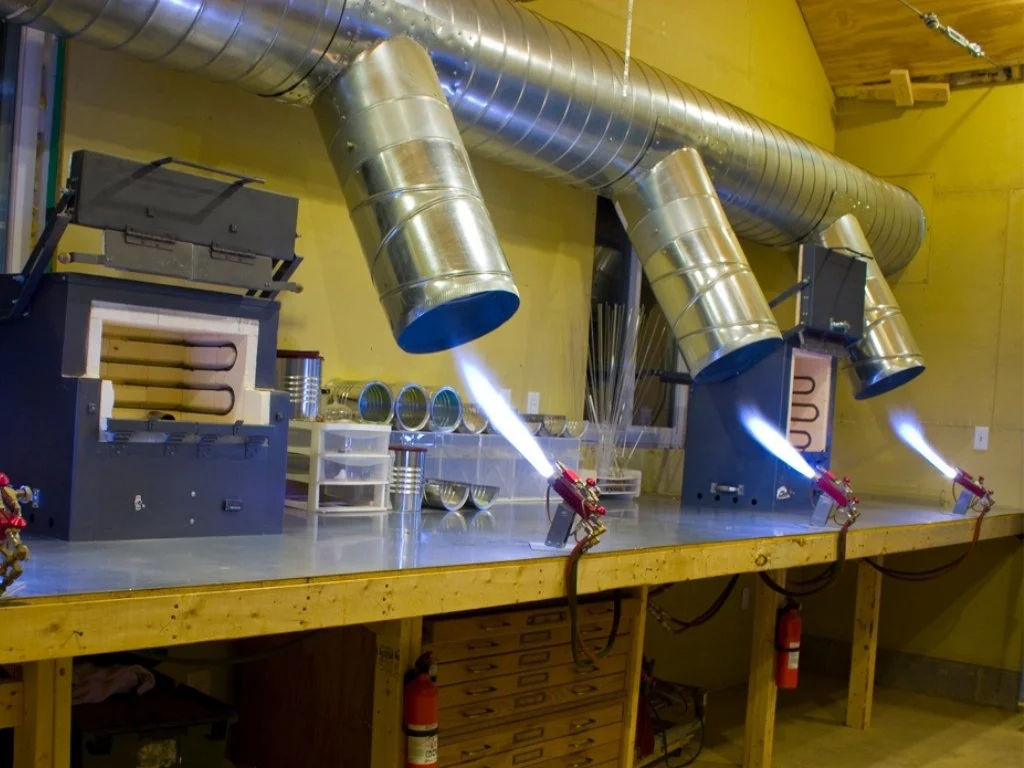 Glassblowing studio at Jonathan Michael Davis