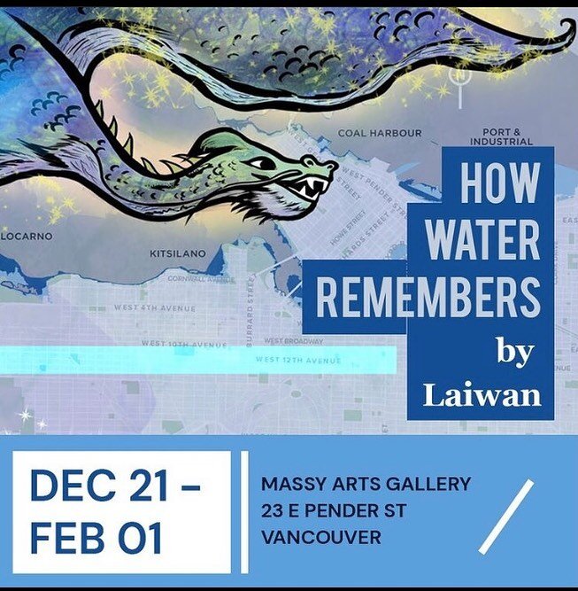 Thanks @massyartssociety 🙏🏽🌟

Dec 21st &ndash; Feb 1st, Massy Arts will host a new window installation by Vancouver-based interdisciplinary artist, writer and educator Laiwan.

In Phase 1 of &ldquo;How Water Remembers&rdquo;, the artist collaborat