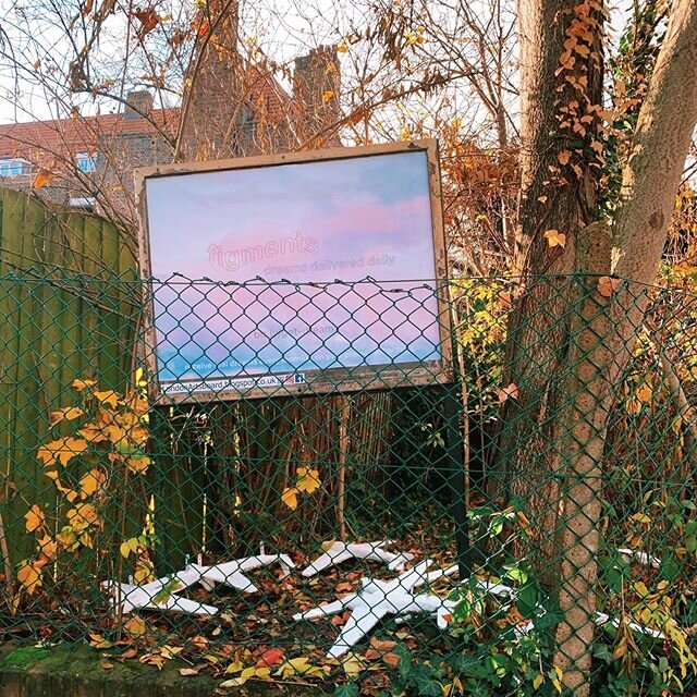 here it is, a  f i g m e n t s  ad and my planes in the corner of Peckham rd and Vestry Rd @thelondonartsboard ♡ you can subscribe to figments to receive every morning my previous night dream in a personal text. 
go to bit.ly/get-dreams for more info